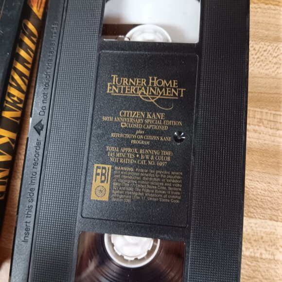 Orson Welles CITIZEN KANE 1941 VHS 50TH Anniversary Turner Home Entertainment VG - Picture 6 of 6